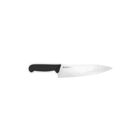 Ambrogio Sanelli Supra chef's knife SC47024B, 24 cm granton-edge blade, black handle