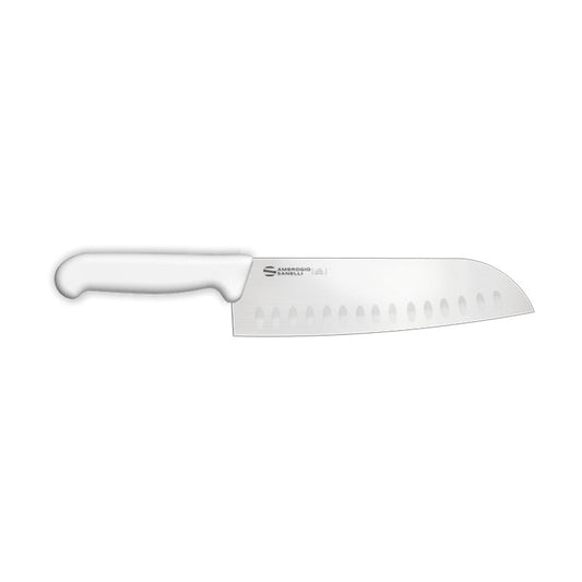 Supra Santoku Knife, Granton Edge SC50018W, 18 cm, White, product photo