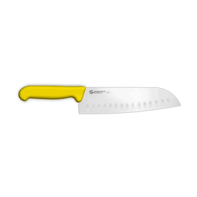 Supra Santoku Knife, Granton Edge SC50018Y, 18 cm, Yellow, product photo