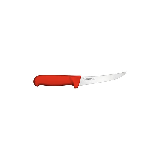 Ambrogio Sanelli Supra boning knife SD01013R, curved semi-stiff 13 cm blade, red handle