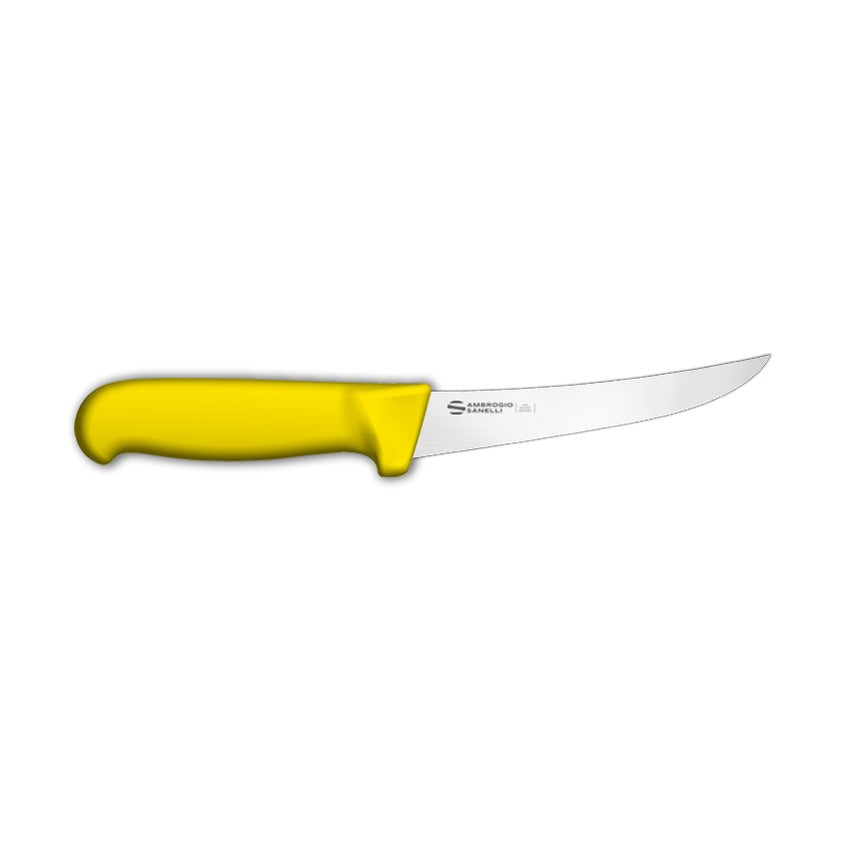 Supra Boning Knife, Curved Semi-Flex Blade SD02013Y, 13 cm, Yellow, product photo