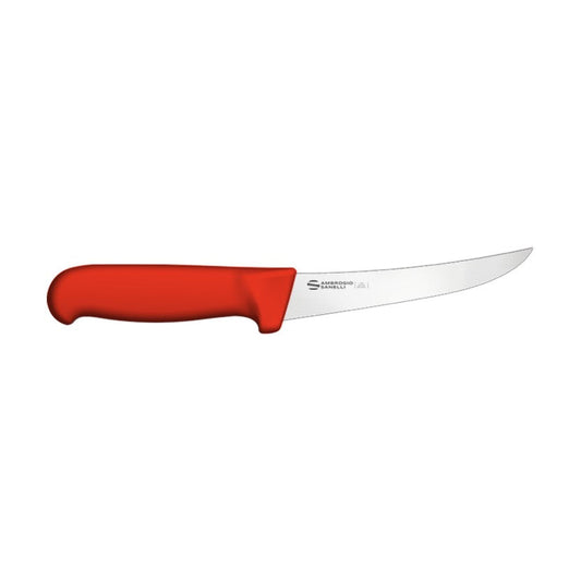 Supra Boning Knife, Curved Flexible Blade SD03013R, 13 cm, Red, product photo