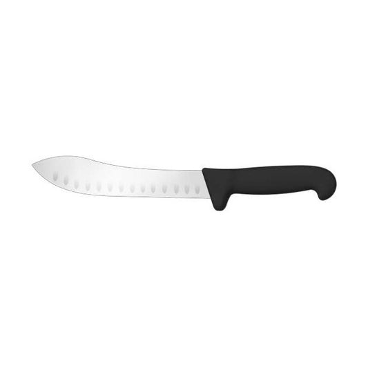 Ambrogio Sanelli Supra scimitar steak knife SM08021B, 21 cm blade, black handle