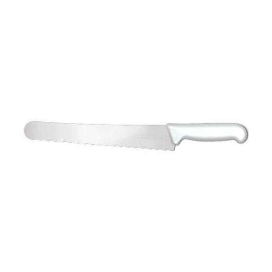Supra Curved Baker Knife, Wave Serration SP52026W, 26 cm, White, product photo