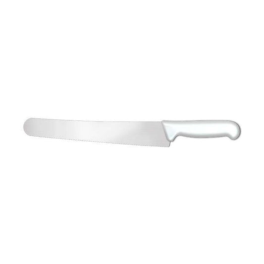 Supra Curved Baker Knife, Microserrated Edge SP82026W, 26 cm, White, product photo