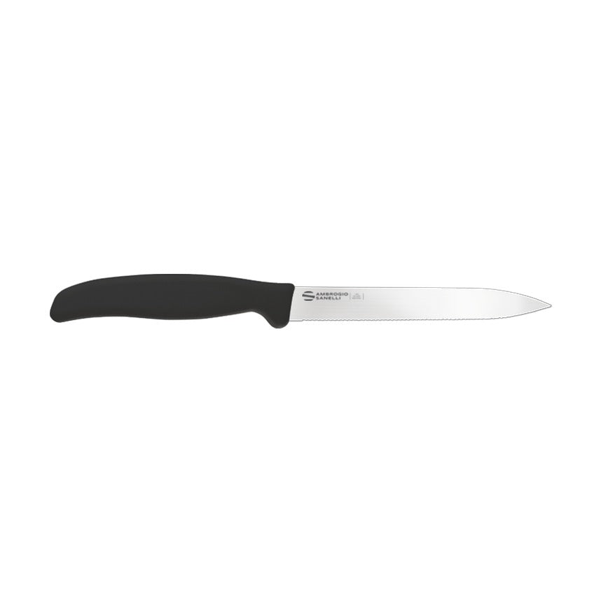 Supra Multipurpose Knife ST90014B, 14 cm, Microserrated Edge, Black, product photo