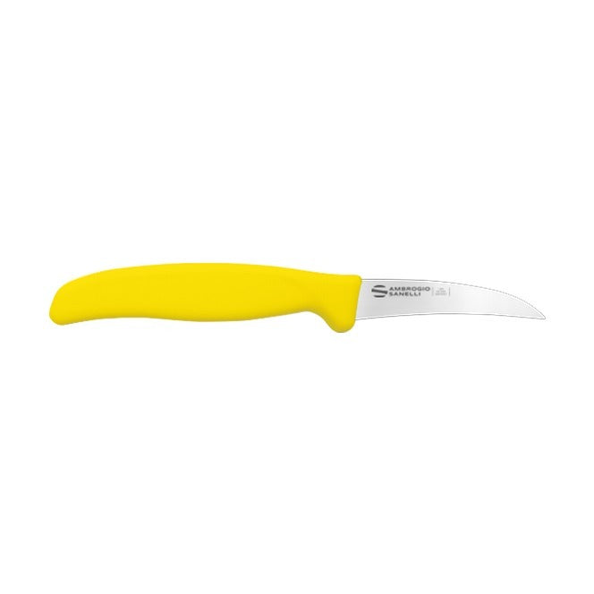 Supra Vegetable Knife, Curved Blade ST91A07Y, 7 cm, Yellow, Box of 24, product photo