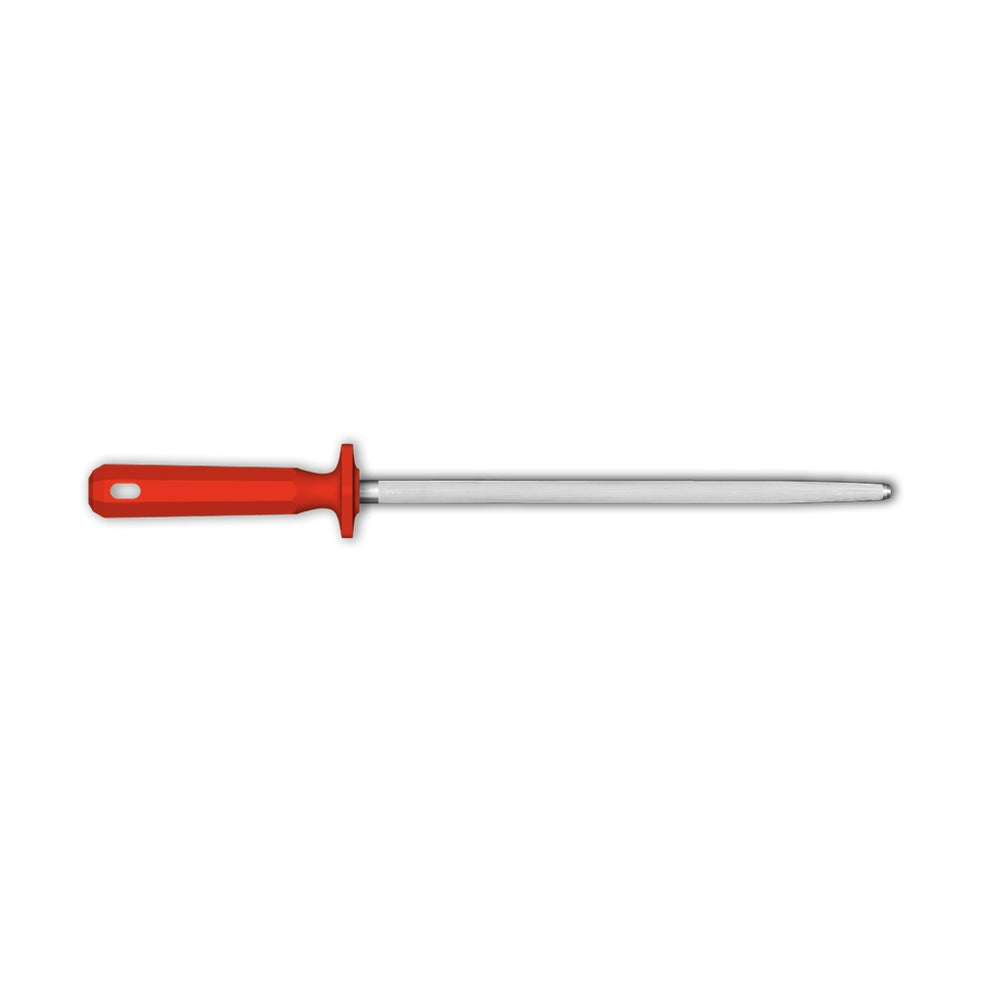 Supra Sharpening Steel, Round Chrome-Plated SY01030R, 30 cm, Red, product photo