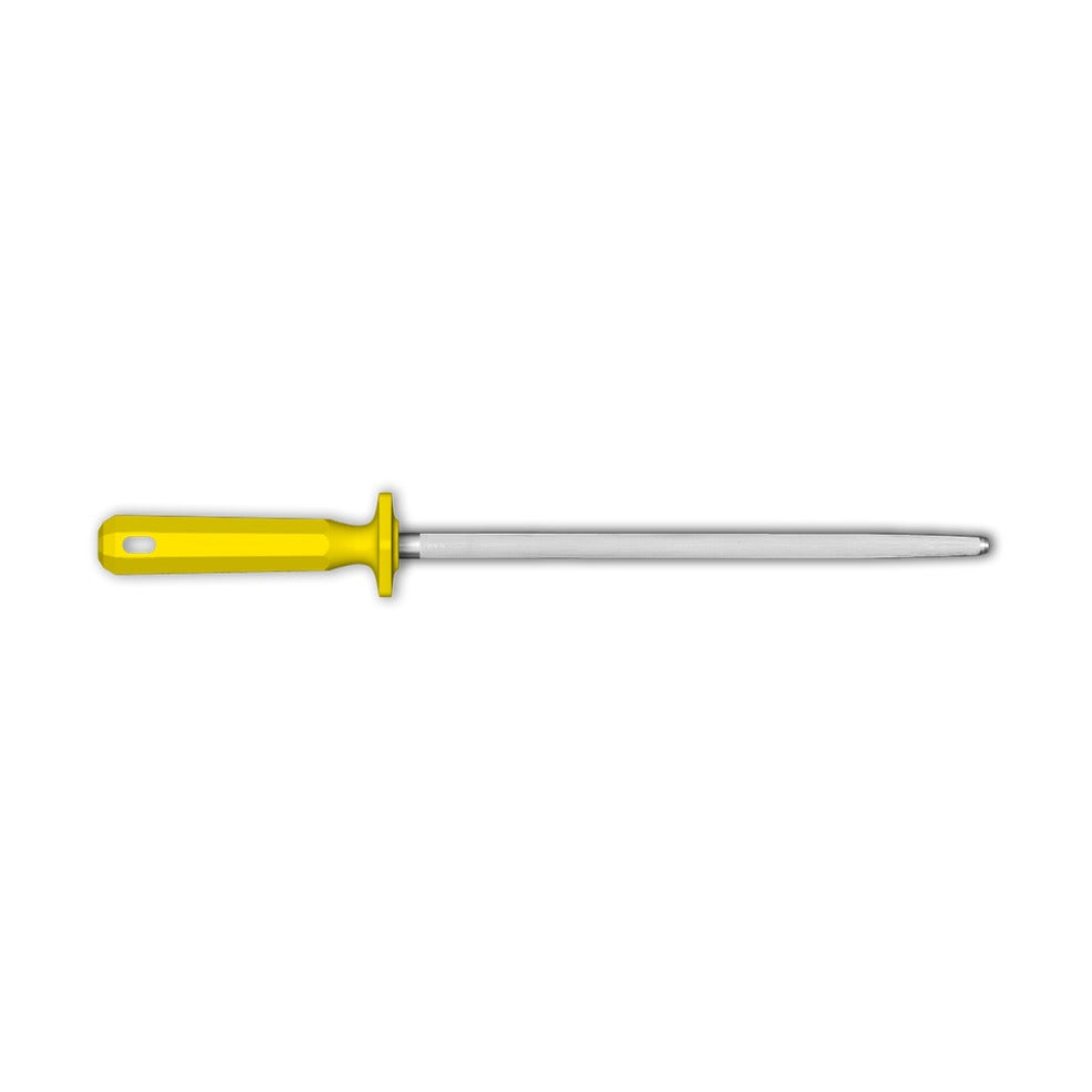 Supra Sharpening Steel, Round Chrome-Plated SY01030Y, 30 cm, Yellow, product photo