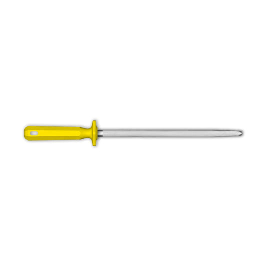 Supra Sharpening Steel, Round Chrome-Plated SY01030Y, 30 cm, Yellow, product photo