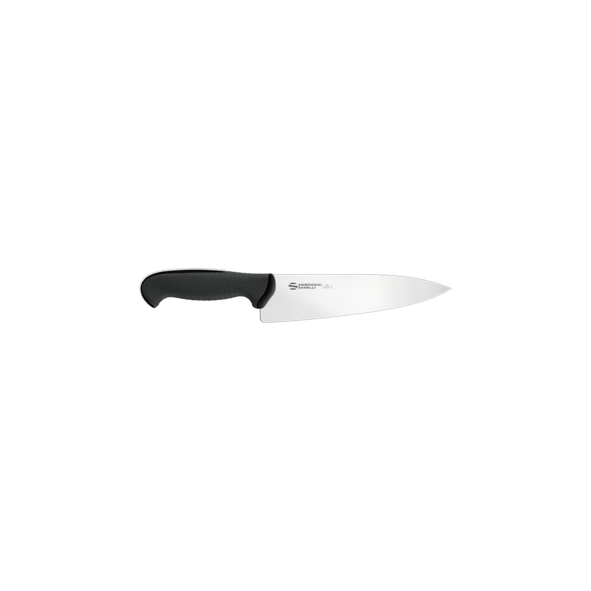 Ambrogio Sanelli Tecna chef's knife TC49020B, 20 cm blade, black dual-injection handle
