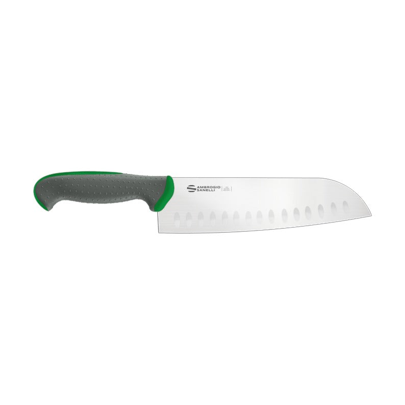 Tecna Colore Santoku Knife, Granton Edge TC50018G, 18 cm, Green, product photo