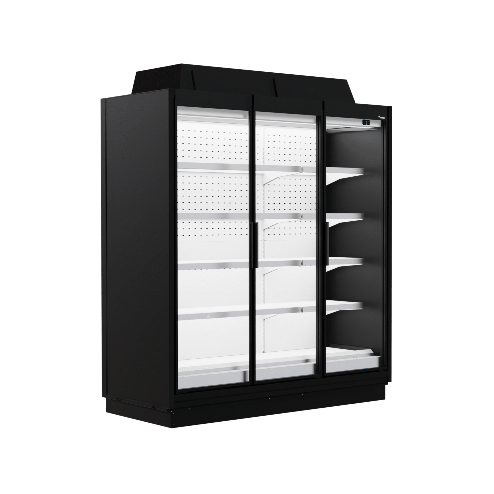 Fricon Display Chiller WD 3D FV R, 1349 L, Three Glass Doors