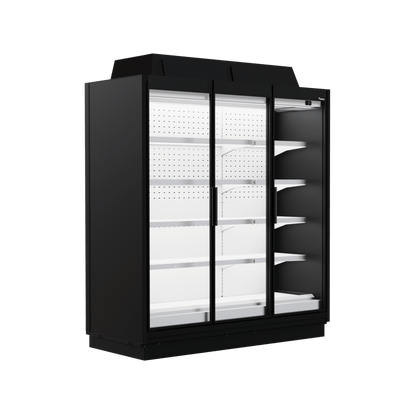 Fricon Display Chiller WD 3D FV R, 1349 L, Three Glass Doors