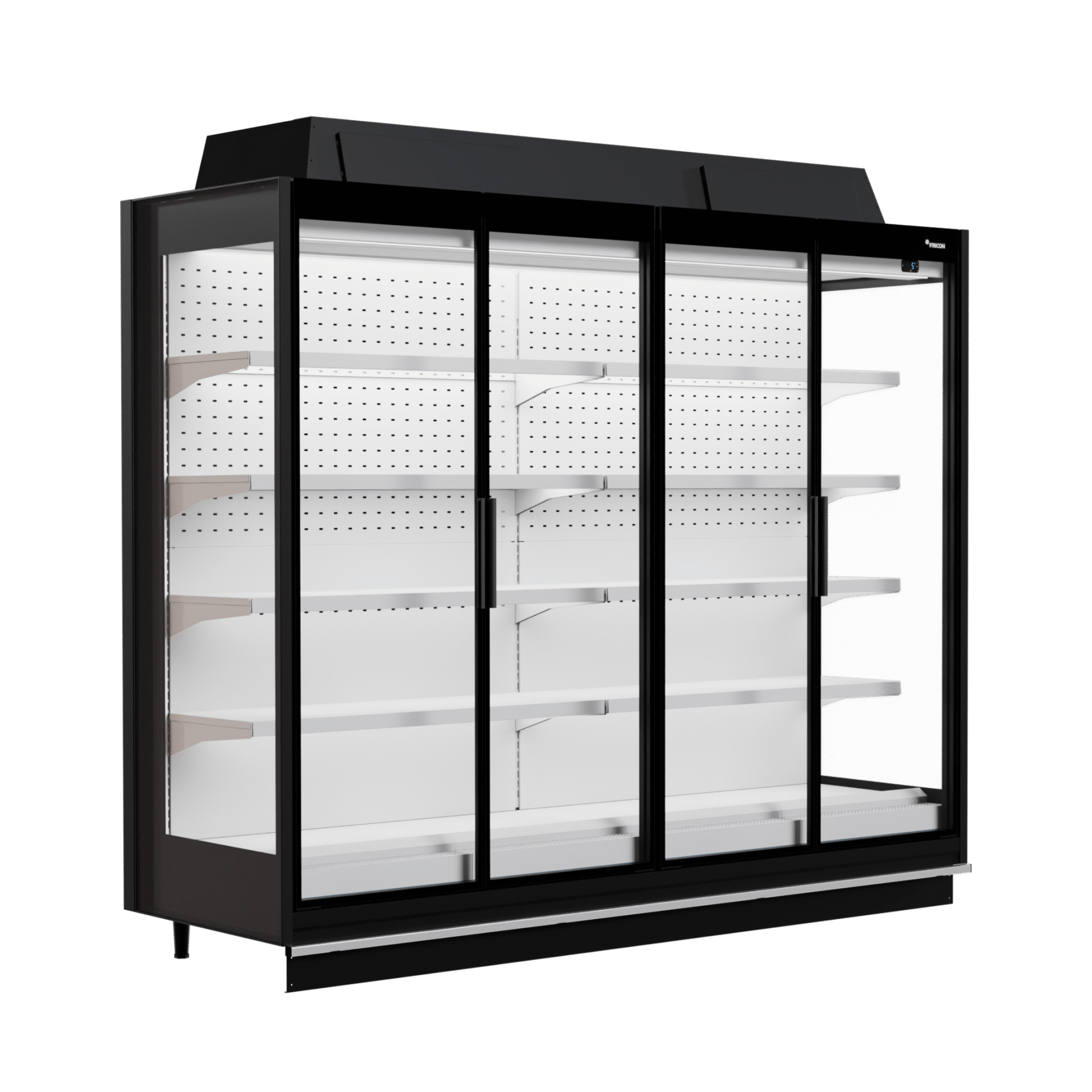 Fricon Display Chiller WD 4D FV R, 1799 L, Four Glass Doors