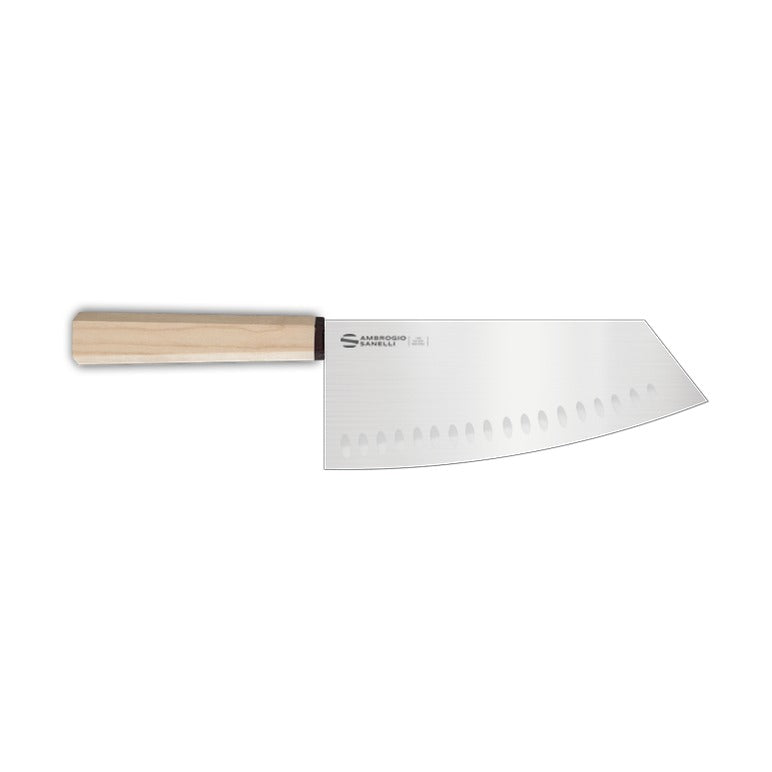 Hexagon Oriental Knife, Granton Edge XJ36018C, 18 cm, product photo