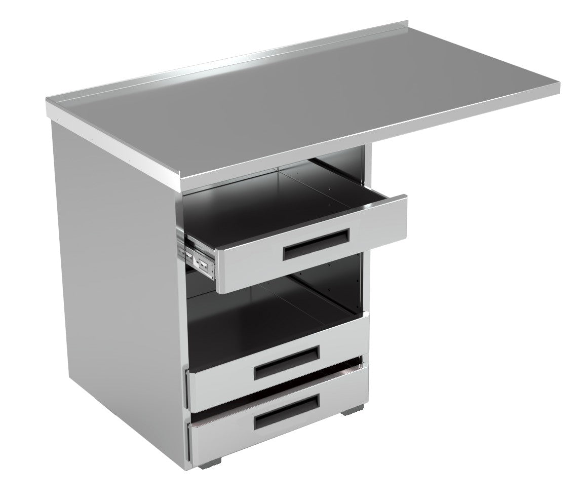 Vitrum bar dishwasher module PL/WM.1-12 with extended worktop and basket storage drawers