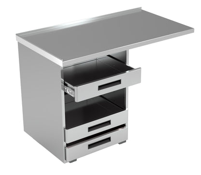 Vitrum bar dishwasher module PL/WM.1-12 with extended worktop and basket storage drawers