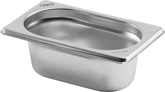 Saro 1/9 GN container, stainless steel