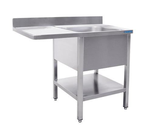 Saro Sink station with 1 basin, right - 700 mm depth, 1400mm
