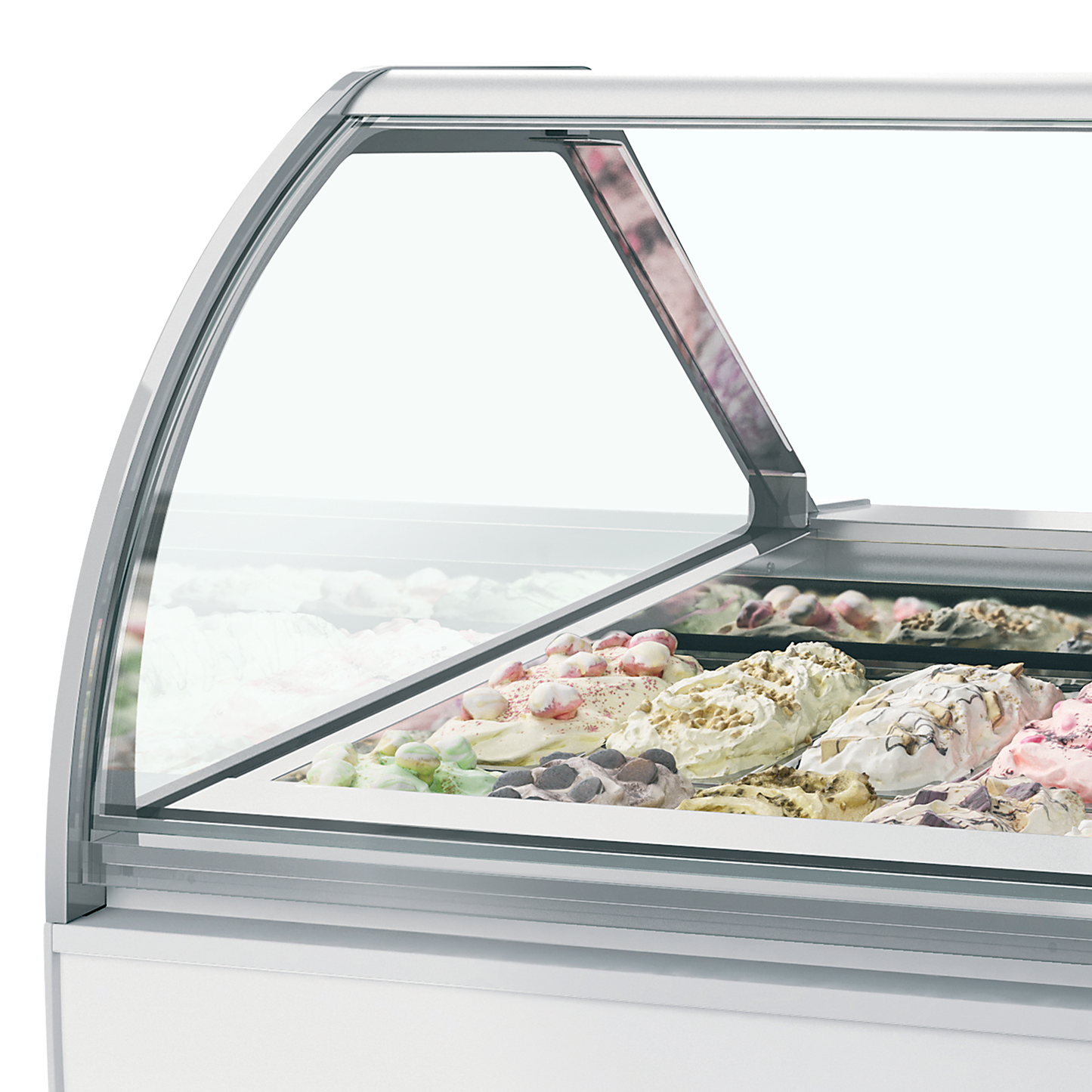 Ventilated Scoop Ice Cream Display, 118L, -20/-14°C