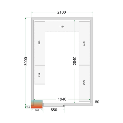 CR 210x300x220 WD