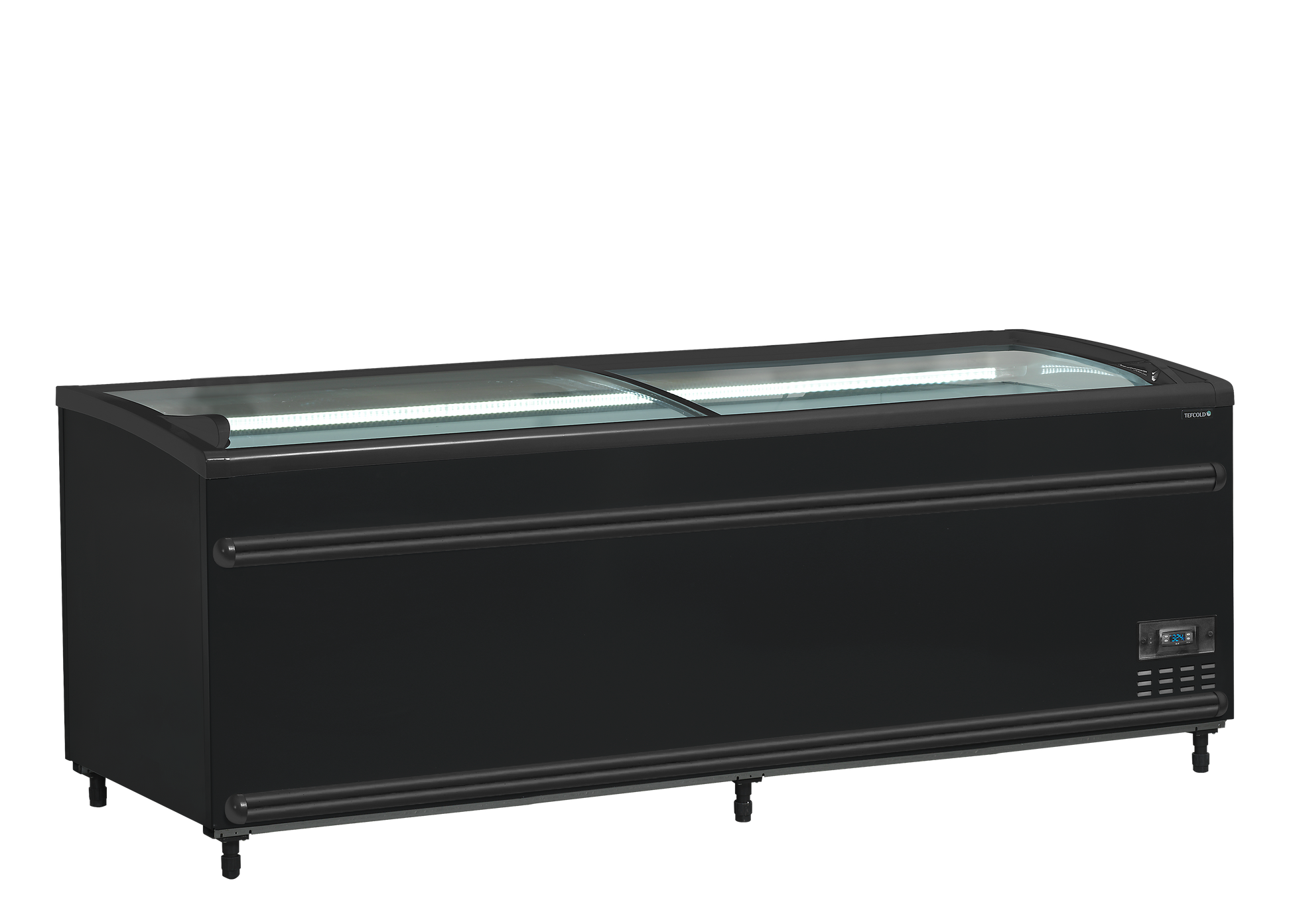 Black Supermarket Cooler / Freezer, 584L, -24/'-18 / -1°C