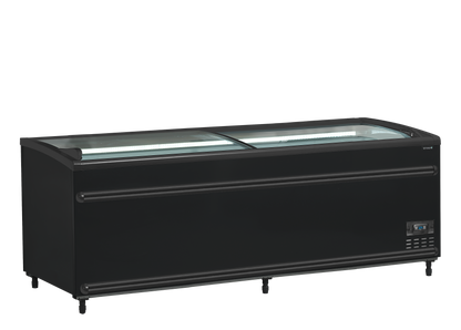 Black Supermarket Cooler / Freezer, 584L, -24/'-18 / -1°C