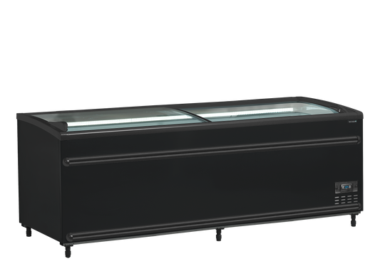 Black Supermarket Cooler / Freezer, 584L, -24/'-18 / -1°C