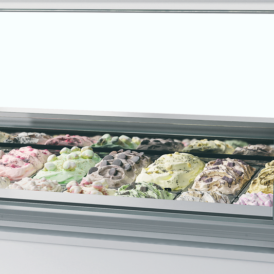 Ventilated Scoop Ice Cream Display, 181L, -20/-14°C