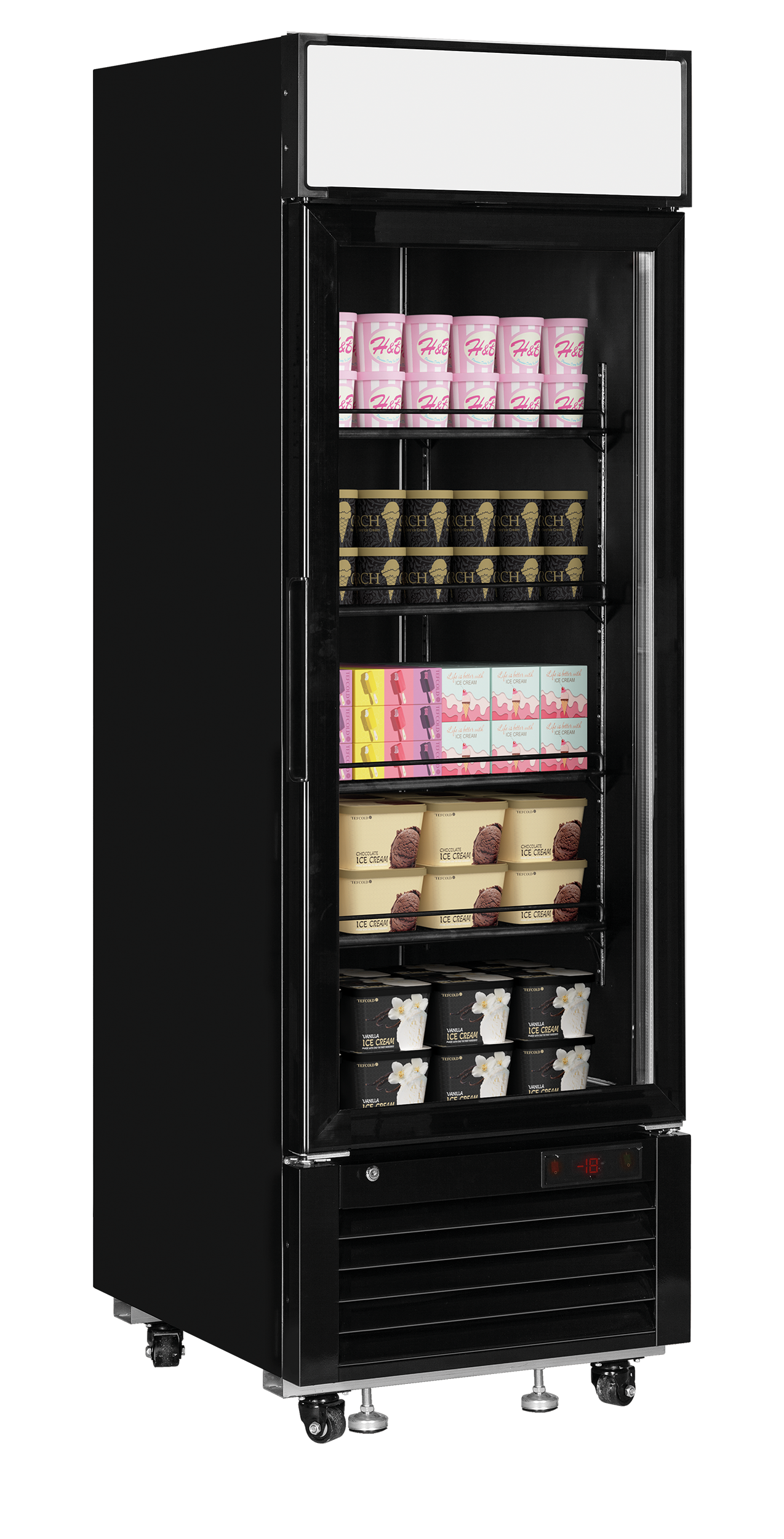 Display Freezer, 405L, -25/-14°C