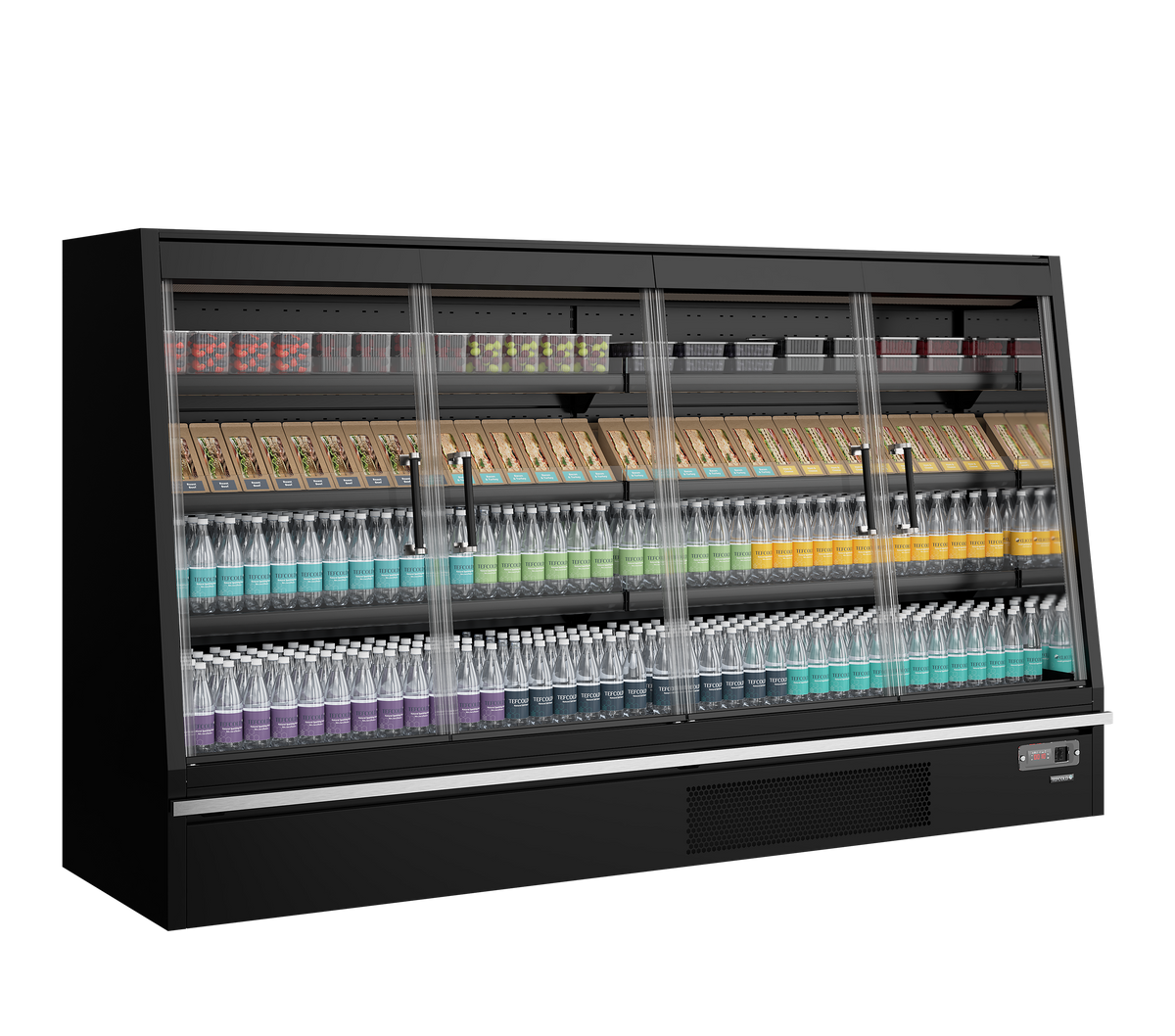 Tefcold Low-Height Multideck Galaxy+ GPL26FGD Black / DF, 720 L, image 2