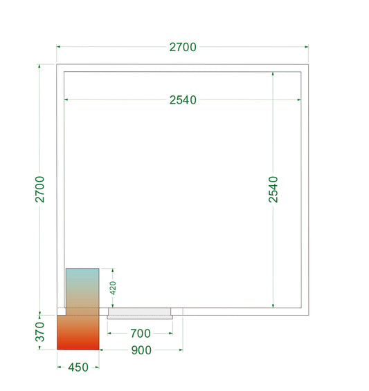 Cold Room, 0/+8°C