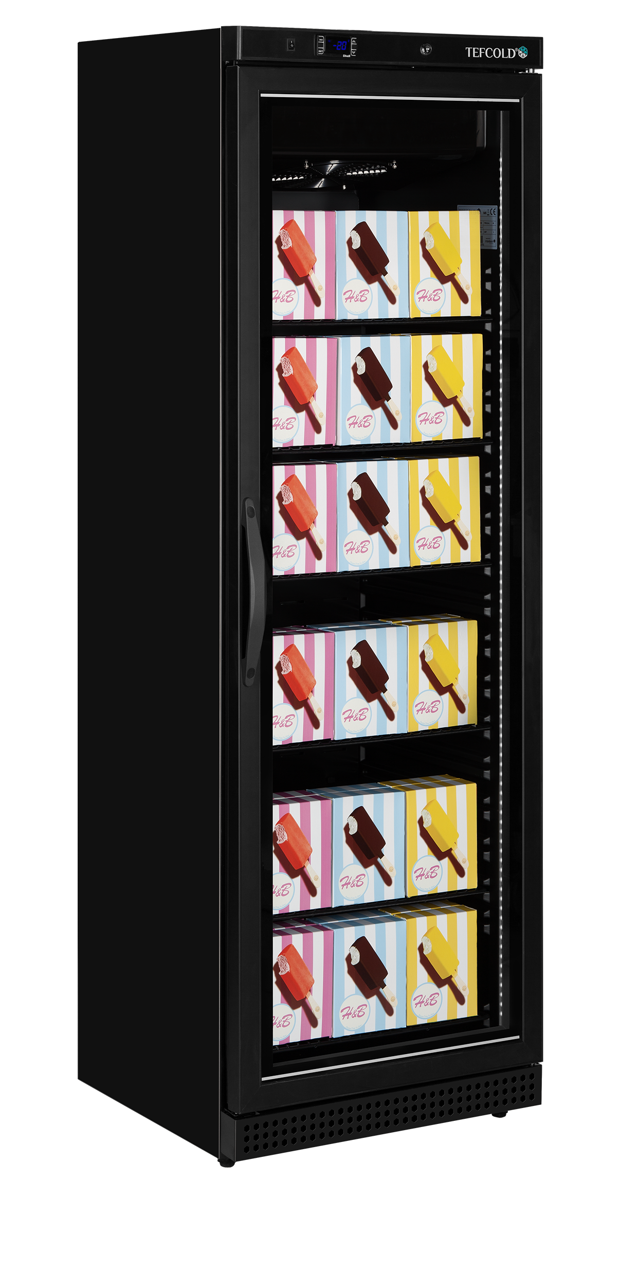 Display Freezer, 340L, -24/-10°C