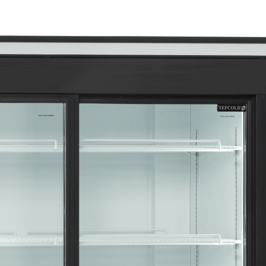 2-door display cooler with canopy, 645L, +2/+10°C