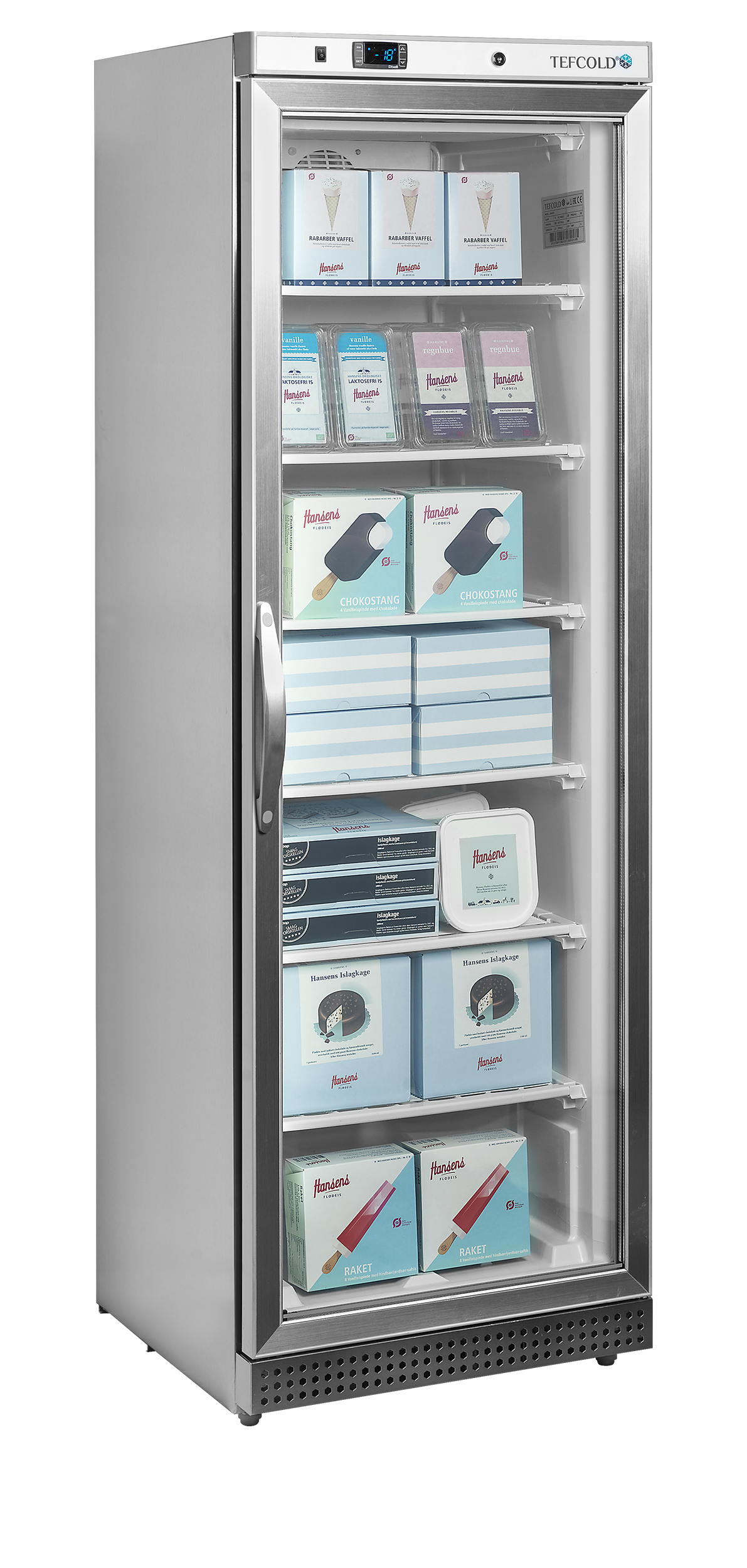 Display Freezer, 340L, -24/-10°C