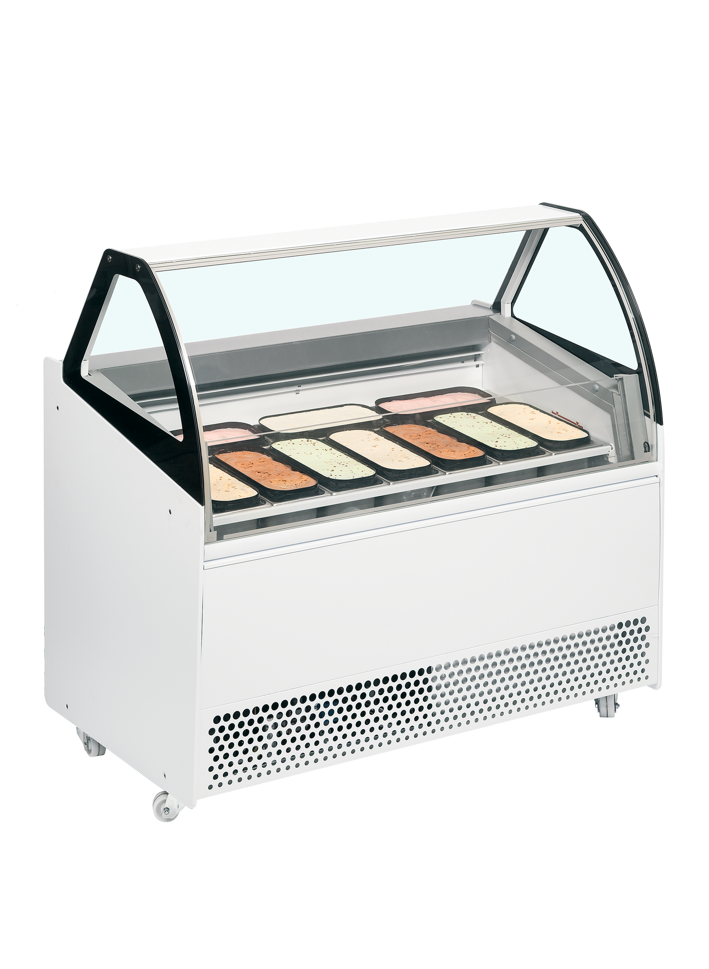 Ventilated Scoop Ice Cream Display, 255L, -20/-14°C