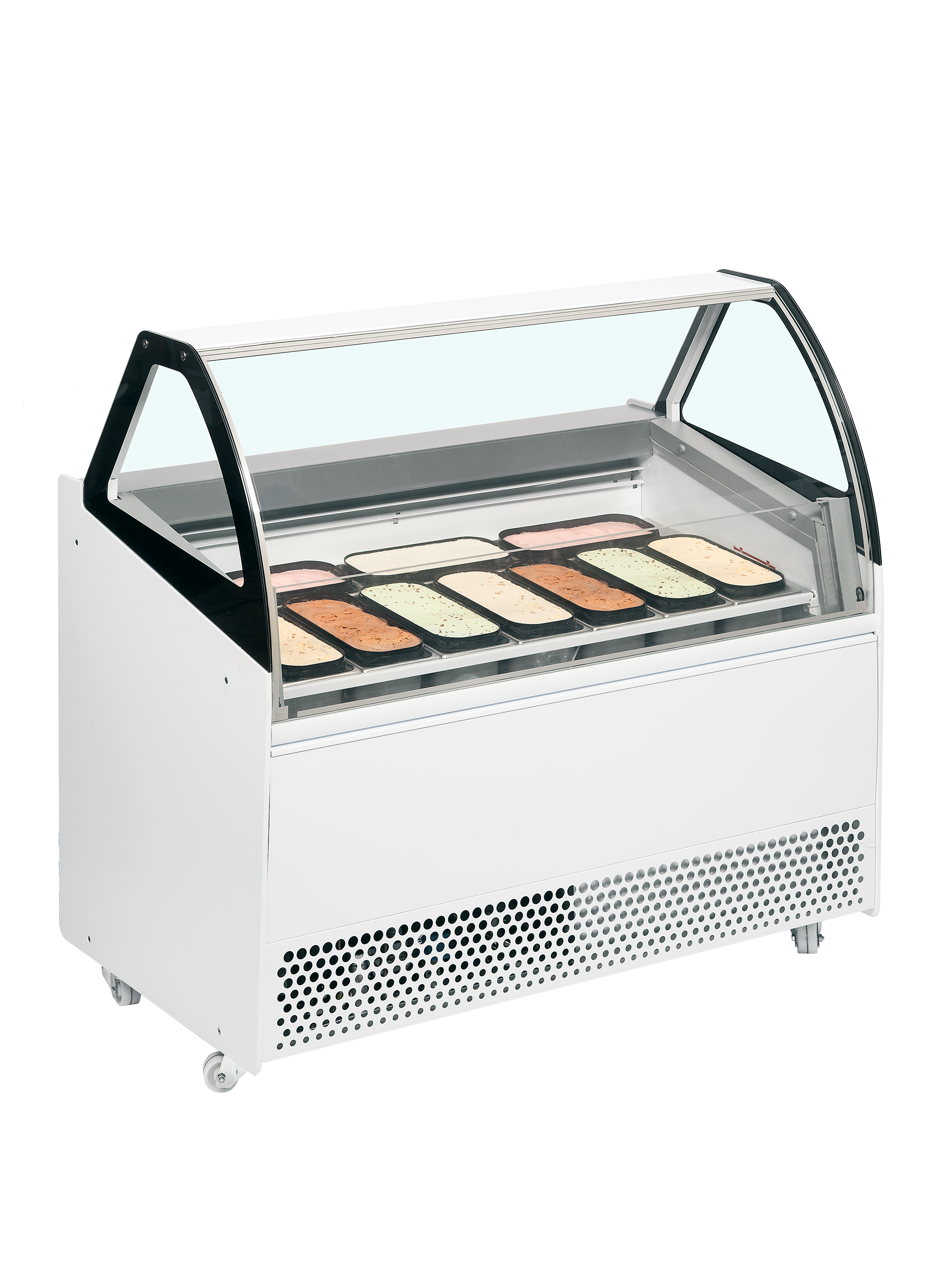 Ventilated Scoop Ice Cream Display, 255L, -20/-14°C