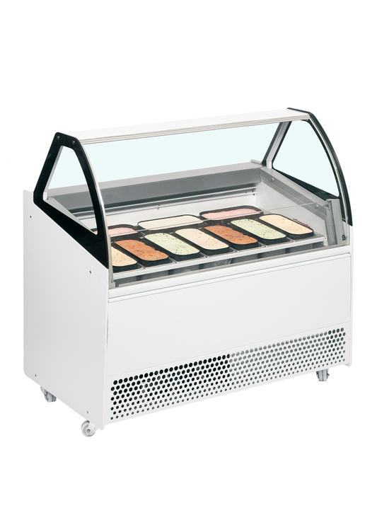 Ventilated Scoop Ice Cream Display, 255L, -20/-14°C