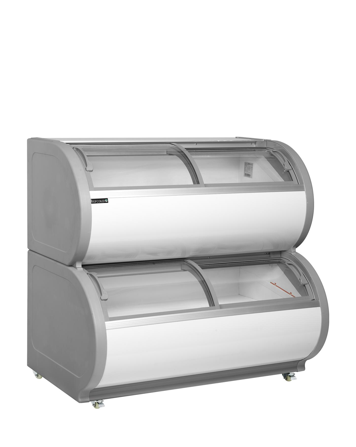 Two Level Display Freezer, 408L, -21/-15°C
