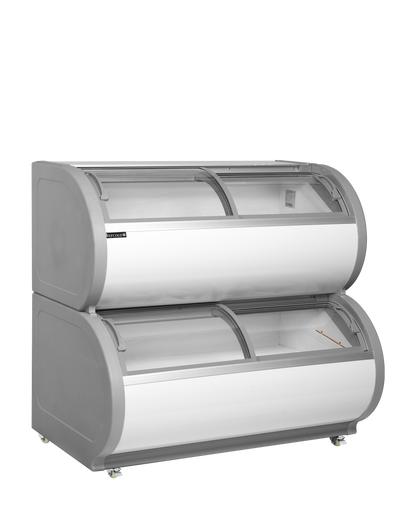 Two Level Display Freezer, 408L, -21/-15°C