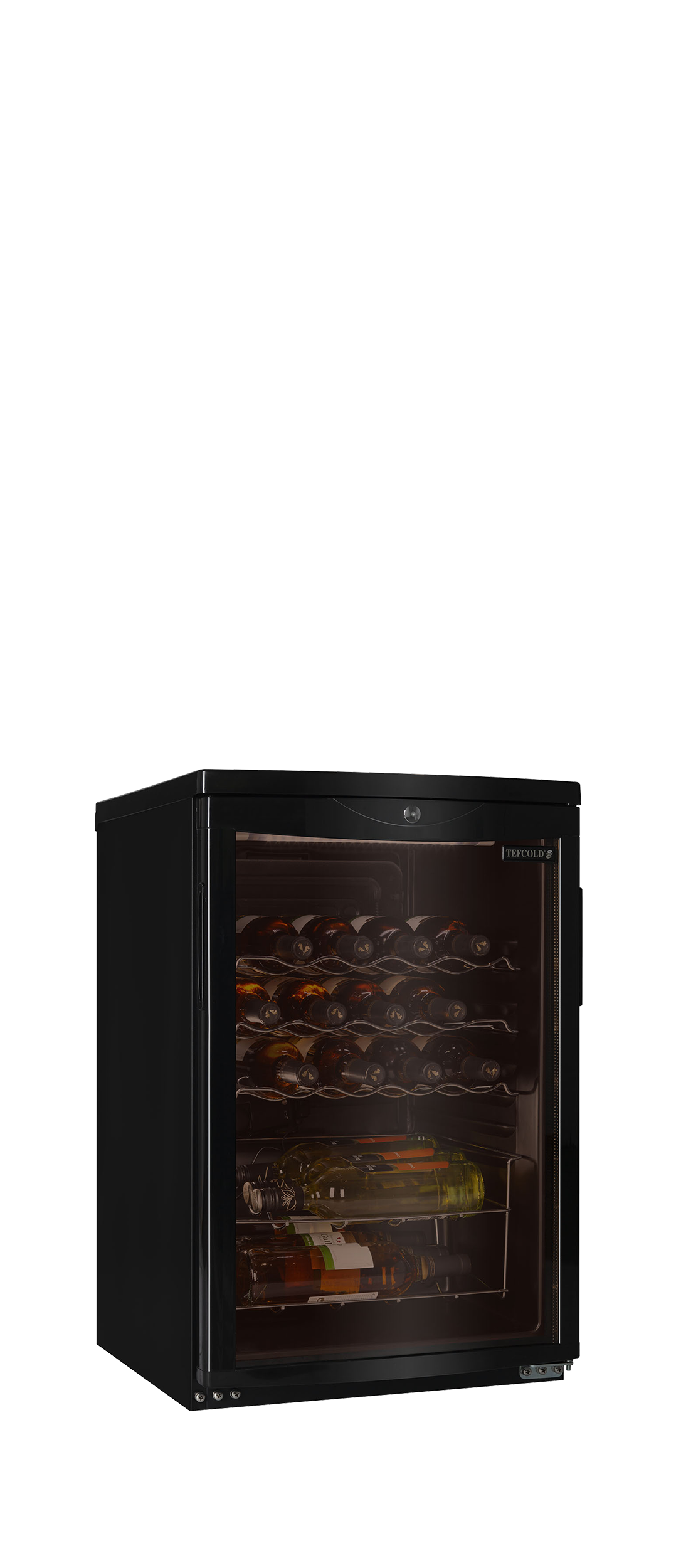 Black Undercounter Wine Cooler, 85L, +2/+10°C