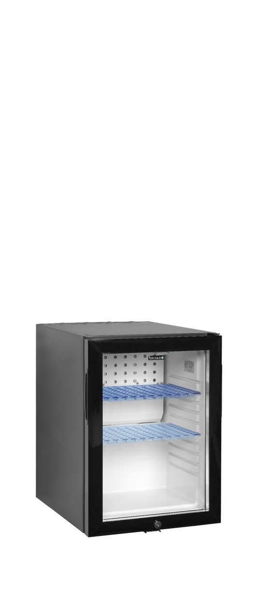 Glass Door Minibar Cooler, 34L, +5/+14°C