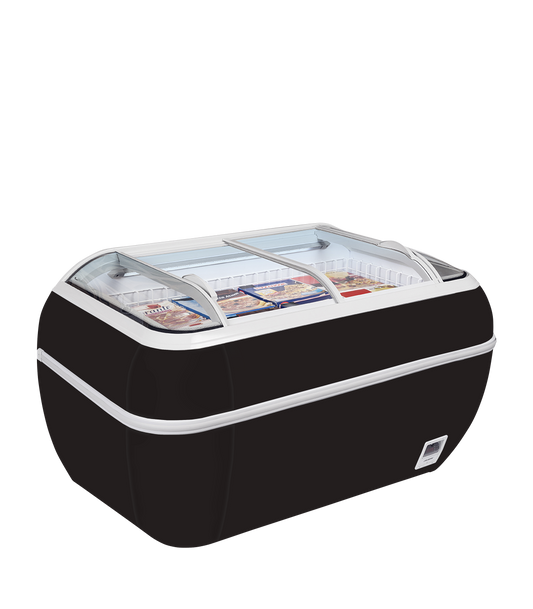 Twin Refrigerated Island Display, Air-Cooled, Wide