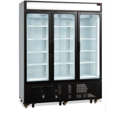 3-door display cooler with canopy, 825L, +2/+10°C