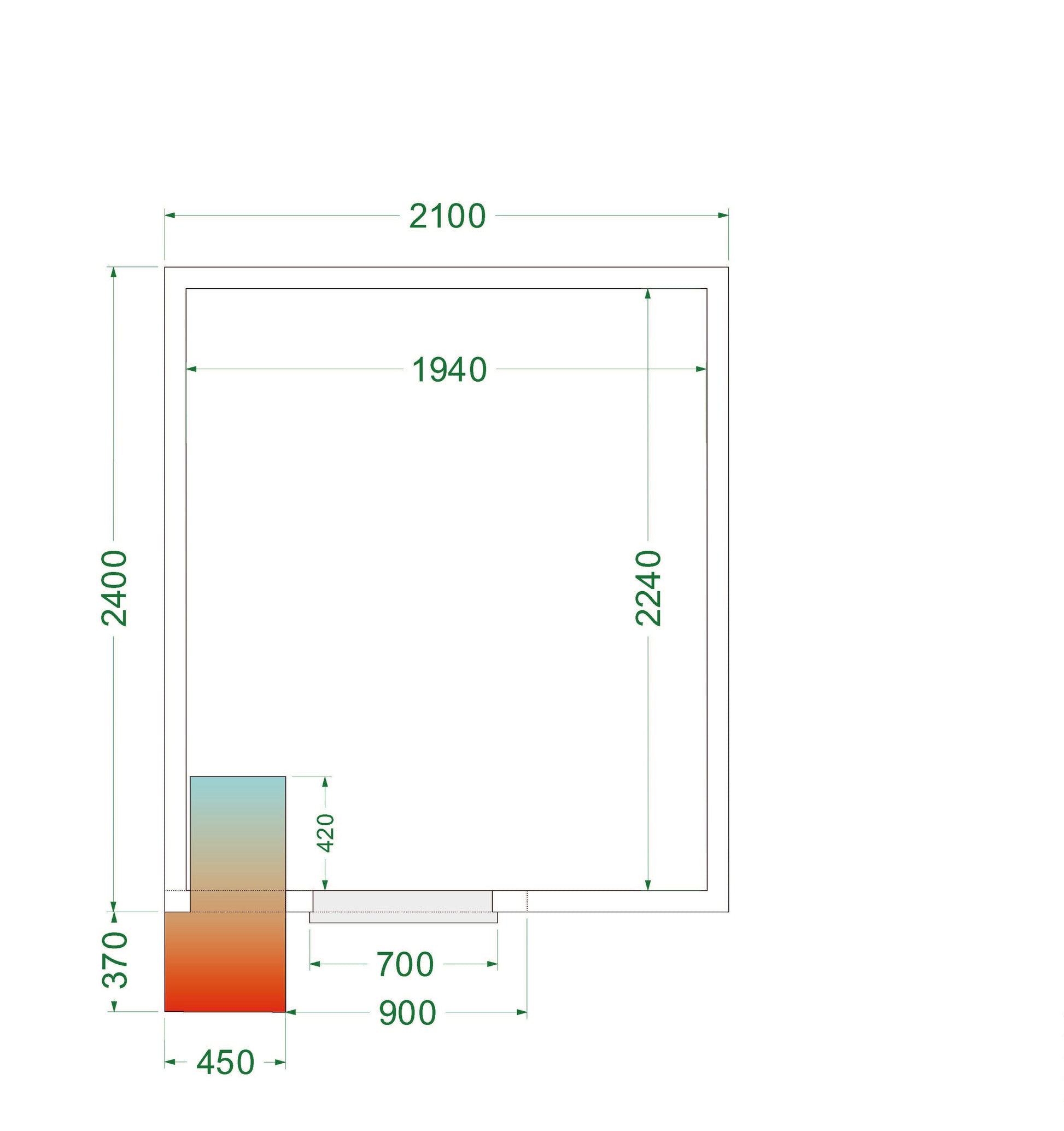 Cold Room, 0/+8°C