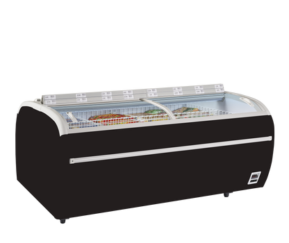 Black Supermarket Cooler / Freezer, 1255L, -24/'-18 / -1°C