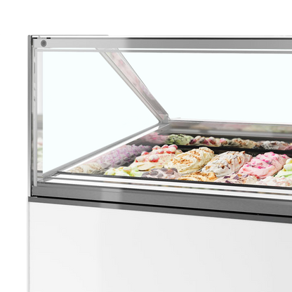 Ventilated Scoop Ice Cream Display, 160L, -20/-14°C