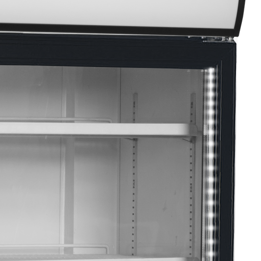 2-door display cooler with canopy, 710L, +2/+10°C