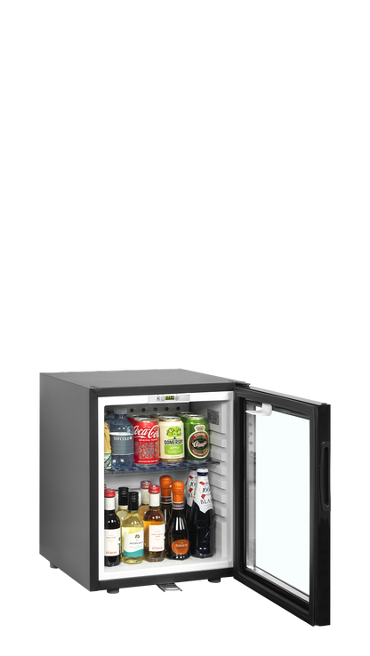 Glass Door Minibar Cooler, 24L, +5/+14°C